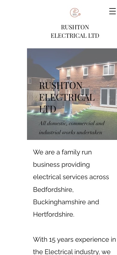 Old Rushton Electrical site on a phone